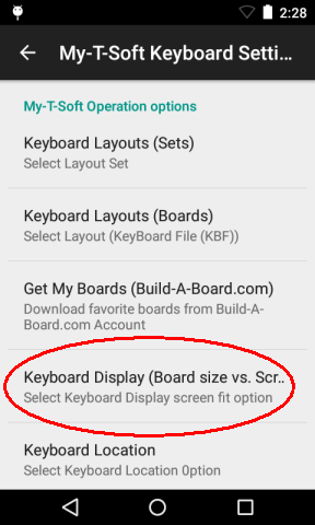 My-T-Soft Keyboard Settings