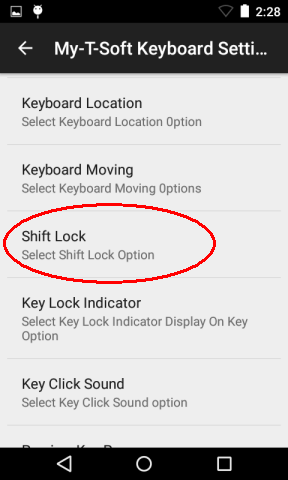 My-T-Soft Keyboard Settings