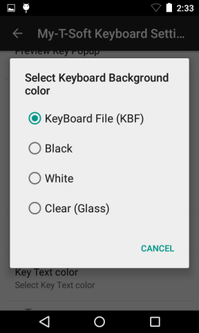 My-T-Soft Keyboard Settings