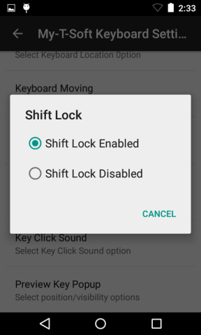 My-T-Soft Keyboard Settings